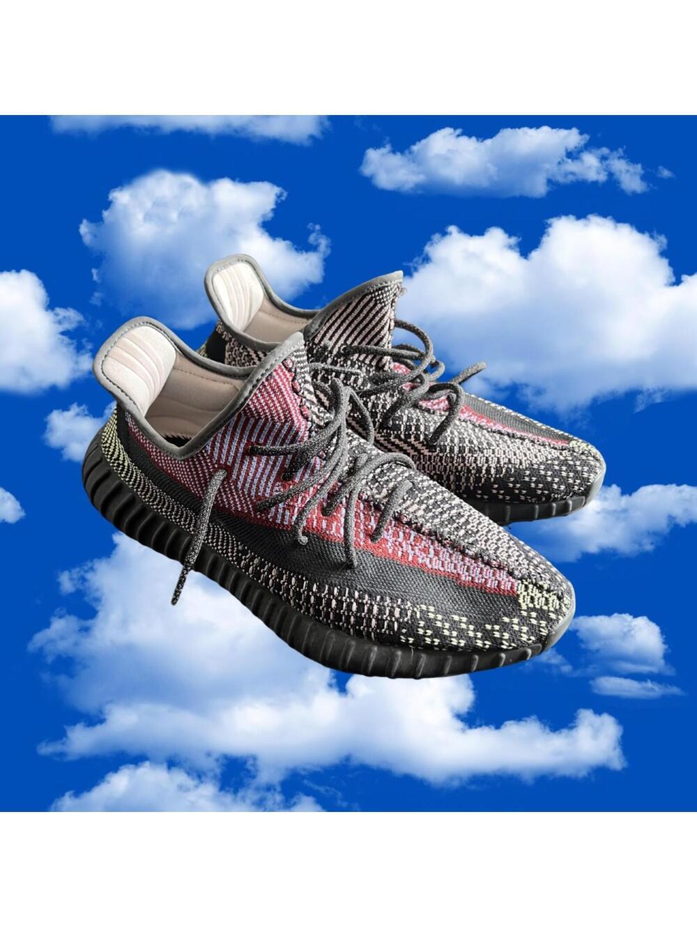 adidas Yeezy Boost 350 V2 Yecheil Non-Reflective Knit Sneakers Mens US 11 - Picture 8 of 8